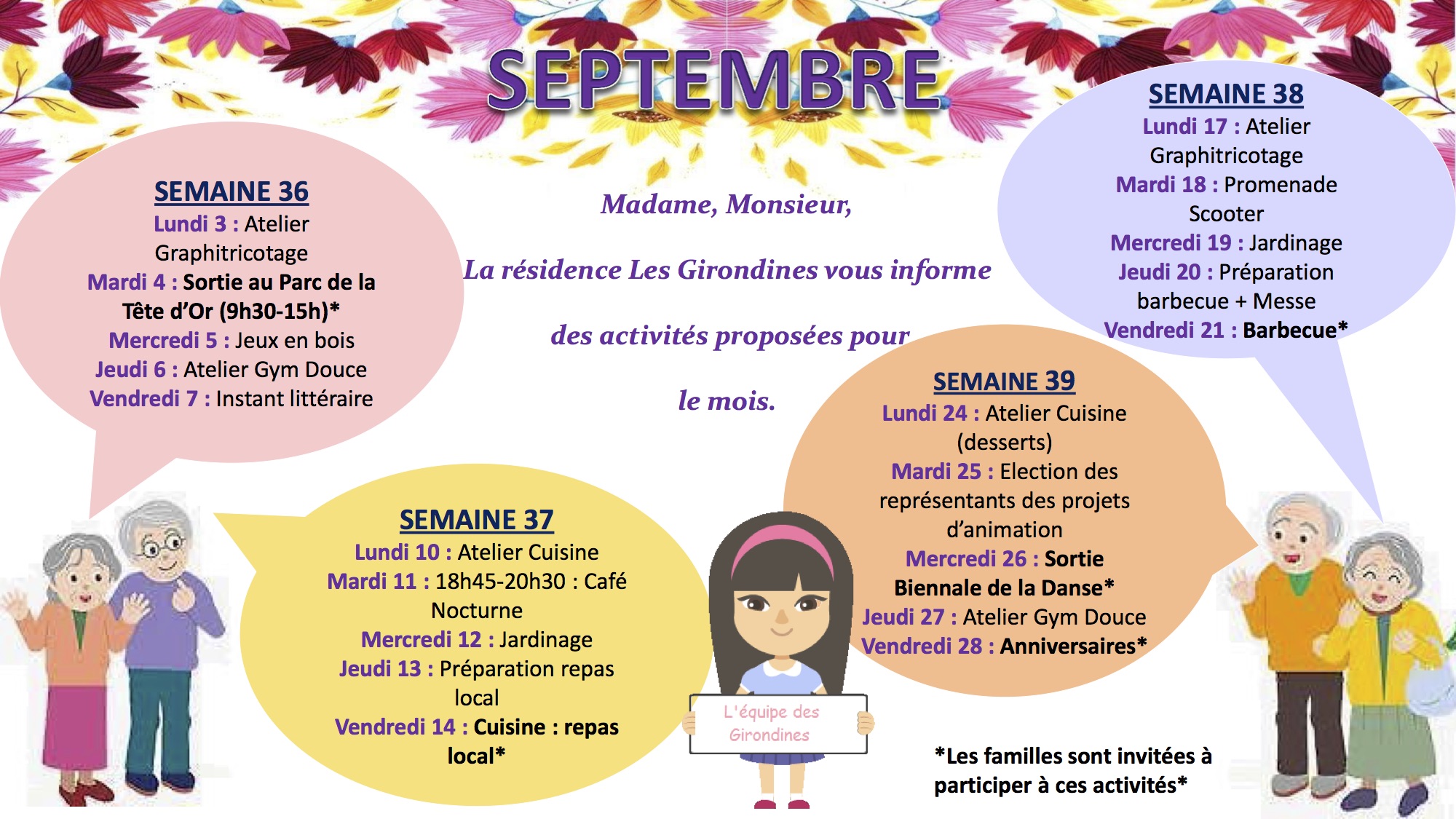 Programme des activités du mois de septembre 2018 (format jpg)
